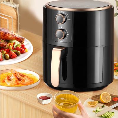 China Cheap Household Hot Sales Explosive Purpose and Elite Crest Gourmet Air Fryer Mechanical Silver Multi Cooker with Knobs for sale