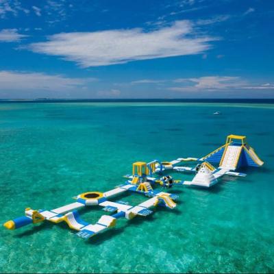 China Inflatable Water Park Sea Commercial Floating Water Park For Kids / Maldives Inflatable Water Games Equipment for sale