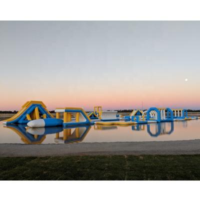 China Water Park New Australia Waterpark Inflatable Floating Equipment / Inflatable Floating Obstacle / Outdoor Water Sports Park for sale