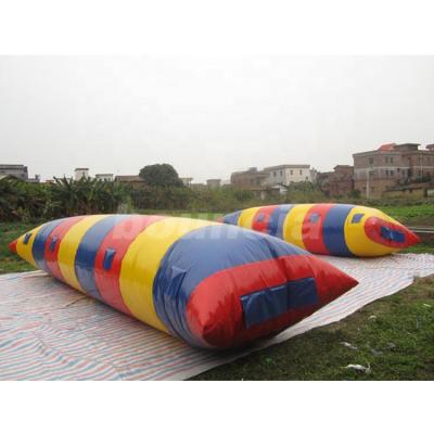 China 0.9mm Commercial Grade PVC Tarpaulin 0.9mm Durable PVC Tarpaulin Inflatable Water Jump Sit / Inflatable Water Catapult Drops For Sale for sale