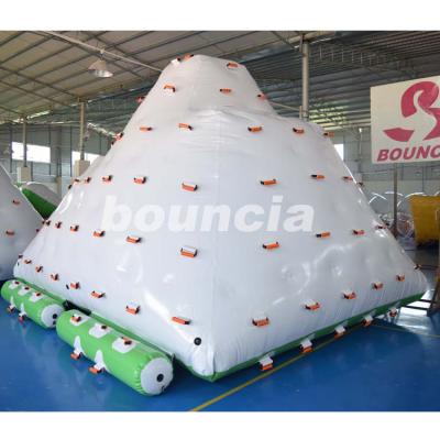 China durable 0.9mm commercial grade PVC Aqua Park Inflatable Floating Iceberg tarpaulin for adults and children for sale