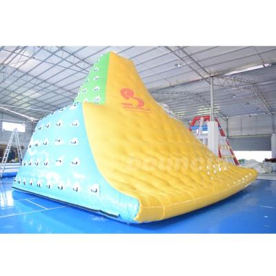 China Commercial Grade 0.9mm PVC Tarpaulin 5.8m High Durable Inflatable Giant Water Climbing Iceberg For Kids And Adults for sale