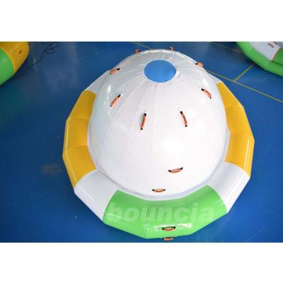 China 0.9mm Commercial Grade PVC Tarpaulin Durable Adults Inflatable Rotating Top / Saturn Inflatable Rocker For Pool Games for sale