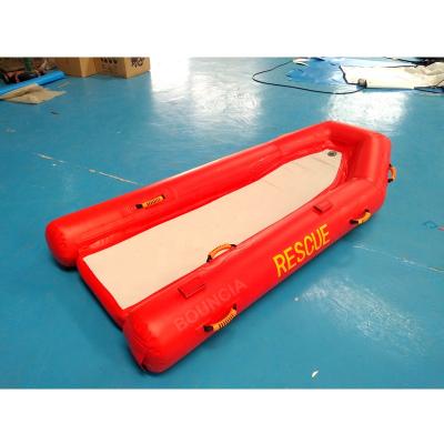 China PVC Tarpaulin 10cm Drop Stitch Floor Life Guard Inflatable Boat For Water Park for sale