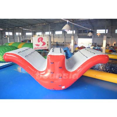 China 0.9mm pvc tarpaulin 0.9mm pvc tarpaulin inflatable water stagger for lake for sale