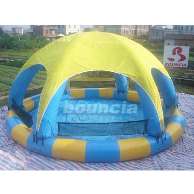 China Inflatable Water Ball Dome Inflatable Water Pool 8m diameter*4mH With Roof for sale