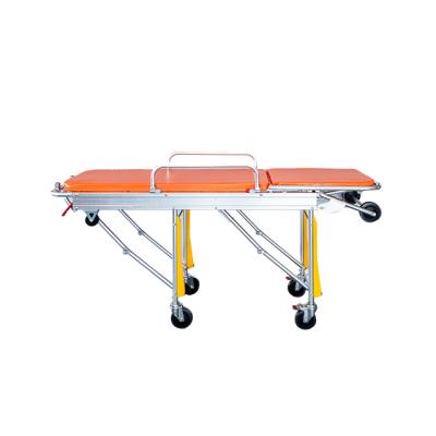 China Chinese Hospital Equipment Adjustable Folding Stretcher Stretcher For Patient Transfer Hospital Use for sale