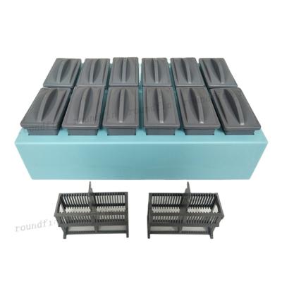 China 24pcs Hosipital Roundfin Slide and Microscope Positive Plastic Slide Staining Dishes, Racks and Pots for sale