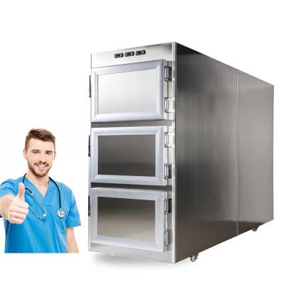 China Hospital 3/4 Body Freezer Freezer Refrigerator Cabinet Corpse Storage Freezer Mortuary Mortuary Cooler Table For Sale for sale