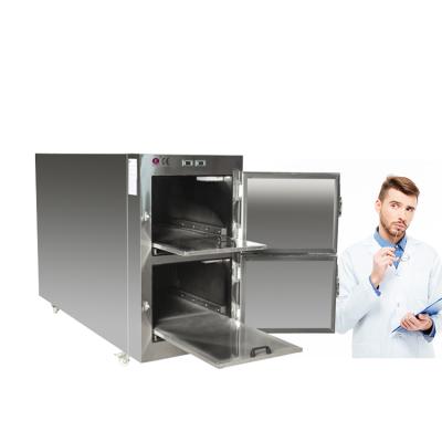 China Custom & OEM Accepted 304 Stainless Steel Fingerprint Resistant Body Morgue Refrigerator for sale