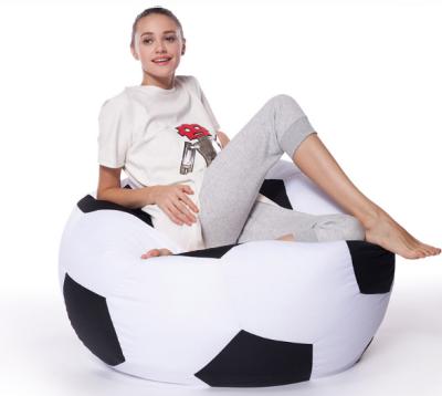 China Large Removable Cover Ball Living Room Design Sofa Football Shape Bean Bag Chair Cover Chair for sale