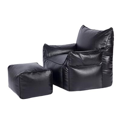 China Custom Removable Cover Lazy Sitting Outdoor Waterproof Bean Bag Chairs, Soft Bean Bag Chair Sofa Footstool for sale