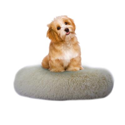 China Sustainable Round Long Velvet China Small Dog Pet Bed Cheap Funny Comfy Dog Beds for sale