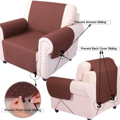 China Plain Quilted Sofa Stretch Slipcover Anti-Slip Water Resistant Sofa Cover Pet Sofa Cover Multicolor for sale