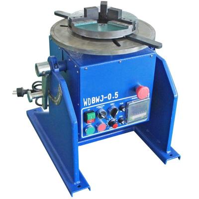 China Small hotels welding positioner/electric turntable for mig/50KG welding tables with WP200 hand chuck/wdbwj-0.5 rotator for sale