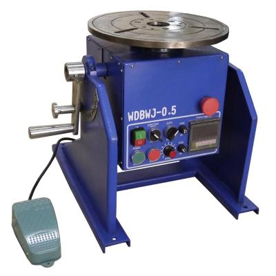 China Building material shops welding positioner 50KG/CE certified welding rotary table/welding turntable WDBWJ-0.5 for sale