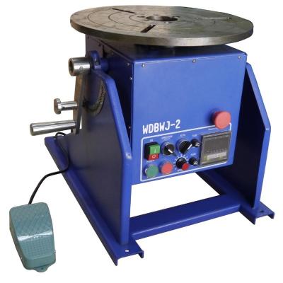 China Construction Material Shop Rotary Welding Table Positioner 200KG Machine WDBWJ-2 TIG Rotary Welding Table For TIG MIG for sale