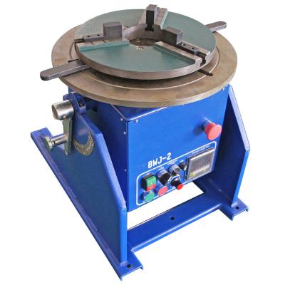 China Building material shops positioner turntale welding rotator BWJ-2 with WP300 chuck rotary table high frequency welding machine for sale