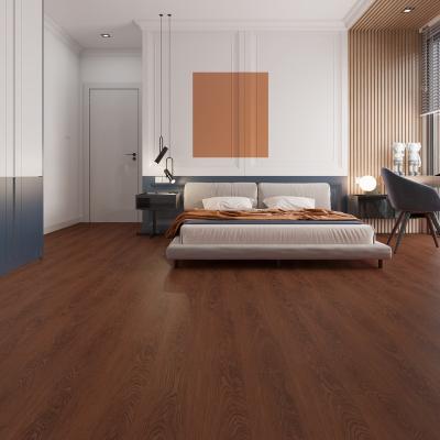 China Modern Wood Waterproof Pattern Tile Self-Stick LVT SPC PVC Floor Vinyl Tile for sale