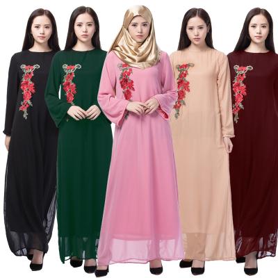 China Muslim Chiffon New Arrivals For Women Hijab Dress Middle East Dubai Turkey Kaftan Islamic Clothing Women for sale