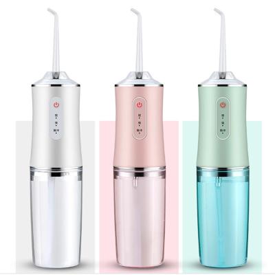 China IPX7 Outdoor Portable Oral Irrigator Teeth Cleaner Whitening Ultrasonic Water Flosser Oral Tooth Irrigator for sale