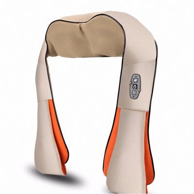 China Body Shiatsu Roller Shoulder Neck Muscle Massager Back Body Slimming Massage Belt U Shape Electric Shiatsu Neck Massager With Heat for sale