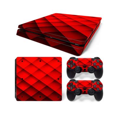 China Custom Cover Vinyl Sticker Full Body Design Personaliser Protective Sticker Skin For PS4 Slim Controller Console JSP-P4121SM for sale