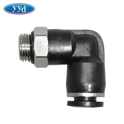 China Hose Lines Connect YYD Mini Micro Air Hose Quick Pneumatic Screw Fitting Threaded Straight Elbow for sale