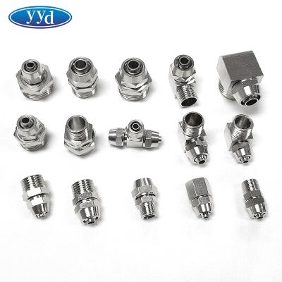 China YYD Easy Quick Twist Fitting SL Throttle Valve Quick Turning Pneumatic Fitting Copper Fit Fitting for sale