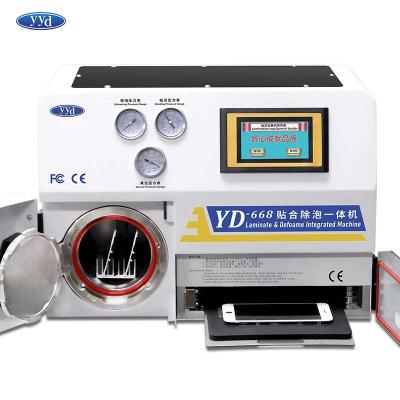 China High Quality YYD Electronics 2 in 1 308A OCA Vacuum Laminating Machine Bubble Removing Machine for sale