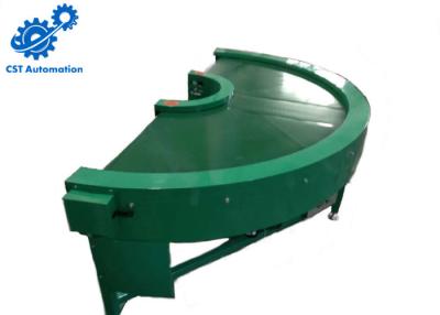 China Carbon Steel Curve Horizontal Belt Conveyor For Automatic Logistic Industry for sale