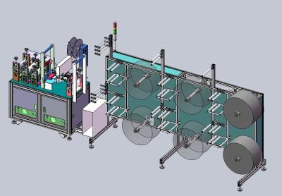 China Halfautomatische KN95-Maskerproductielijn Te koop