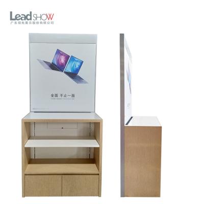 China Concise Style 1 Year Warranty MDF Size Mobile Phone Display Light Box Custom Experience Cabinet for sale