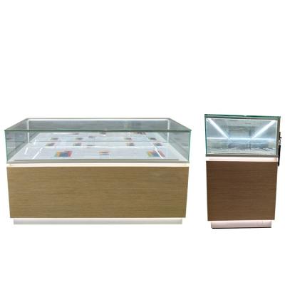 China Concise Good Qulity Accessories China Supplier Style Glass Movable Display Cabinet for sale