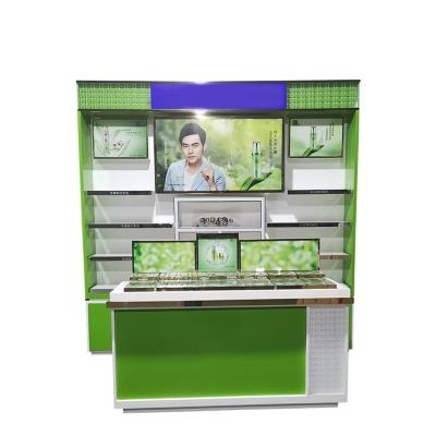 China Guangdong Supplier Pop New Design Fresh And Active Showcase Cosmetics Retail Display Rack for sale