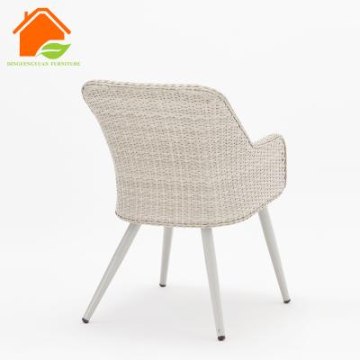 China Modern Frameflat Rattan Dining Furniture Aluminum Outdoor Chair for sale