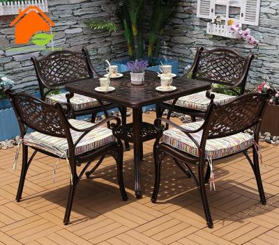 China Modern Classic Hot Selling Cast Aluminum Outdoor Patio Garden Furniture Table Set Table for sale