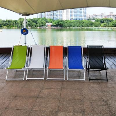 China Fishing Chair Sling Portable Foldable Aluminum Beach Chair Swimming Pool Sun Sofa Wholesale for sale