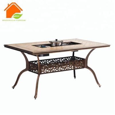 China patio\garden\outdoor cooking table\restaurant\restaurant hot pot grill bar conversion for sale for sale