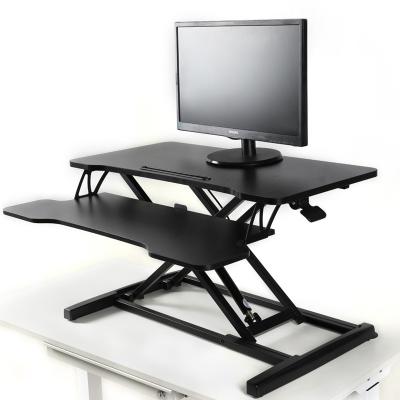 China Best Selling Height(height) Top Grade Adjustable Sit To Stand Adjustable Workstation Desk Laptop Stand Desk Converter for sale