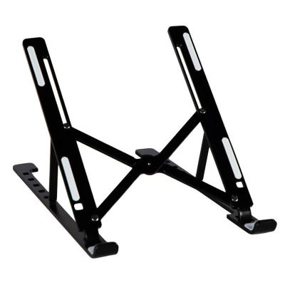 China Carry Conveniently Aluminum Foldable Laptop Stand Adjustable Height (Height) Folding Laptop Stand Holder for sale