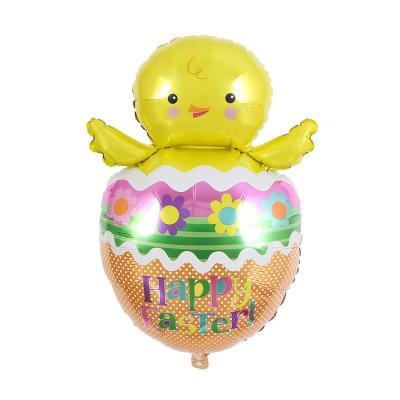 China New Arrival Foil Foil Easter Party Decorate Easter Egg Bunny Shape Foil Balloon Easter Helium Balloon for sale