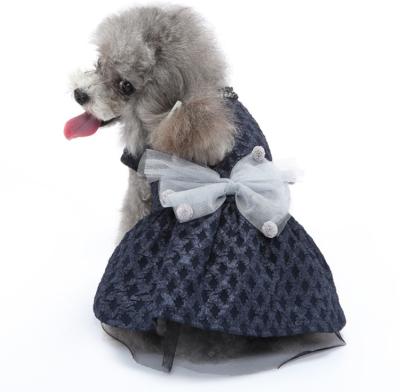 China Viable Hot Selling Pet Dog Wind Princess Wind Wedding Party Dress Pet Clothes Dog Wedding Dress for sale