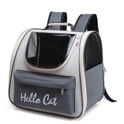 China Portable Portable Cat Bag Large Capacity Pet Stored Breathable Backpack for sale