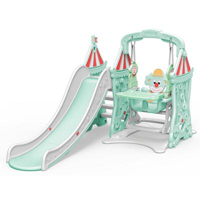 China 2-10 Years Updated Baby Indoor Playground Kids Plastic Slide Swing Set For Homes for sale