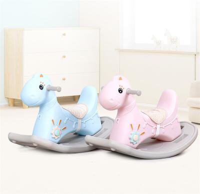 China Eco-friendly Updated Wholesale Plastic Baby House Unicorn Rocking Horse Ride On Animal Toy for sale