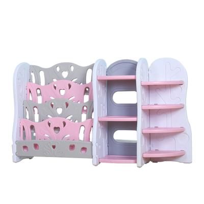 China Environmental materials storage shelf for children books and children book shelves toys multicombination set and children play shelf for sale