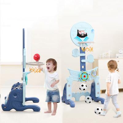 China Updated Kids Toys Eco-friendly Mini Adjustable Portable Basketball Hoop Stand Set for sale