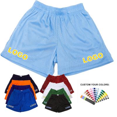 China Custom Workout Mesh Sports Shorts For Men OEM Logo Casual Basketball Mens Gym Mesh Basketball Shorts Sublimated Parride for sale