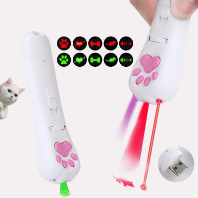 China Colorful Laser Cats Cat Toy Automatic Infrared Cat Laser Toy Interactive Laser Pointer For Multi-pattern Viable Perfect Quality for sale